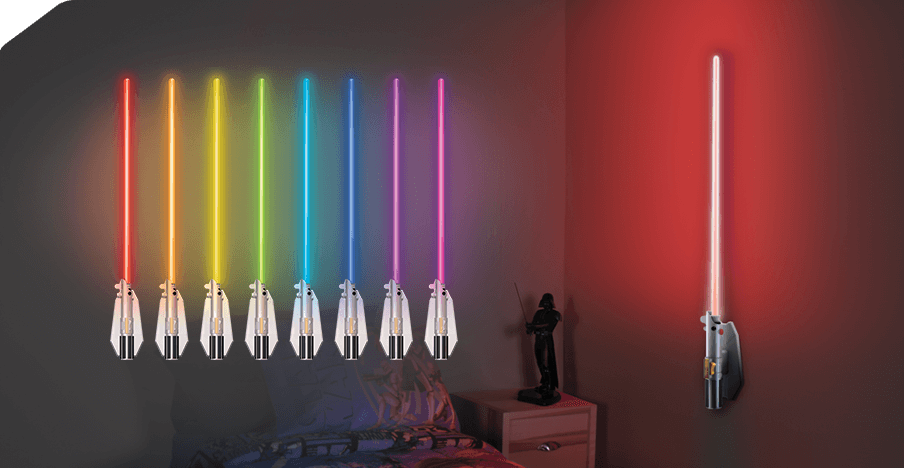 Lightsaber wall lamp deals