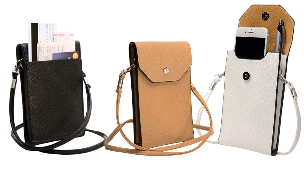 Smartphone Crossbody Bag, Leather Phone Purse