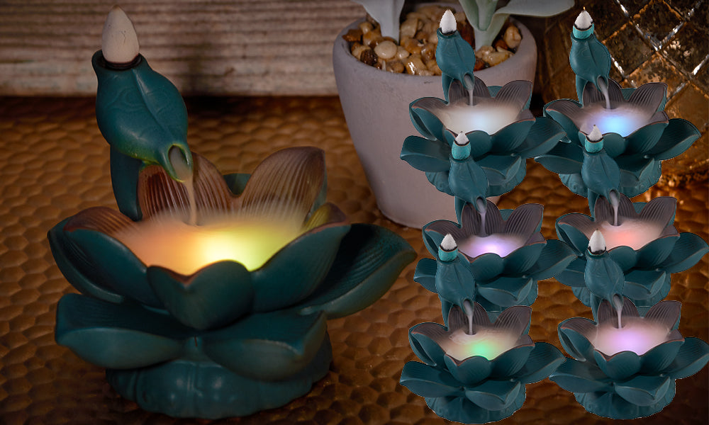 Tanness LED Fountain Incense Burner
