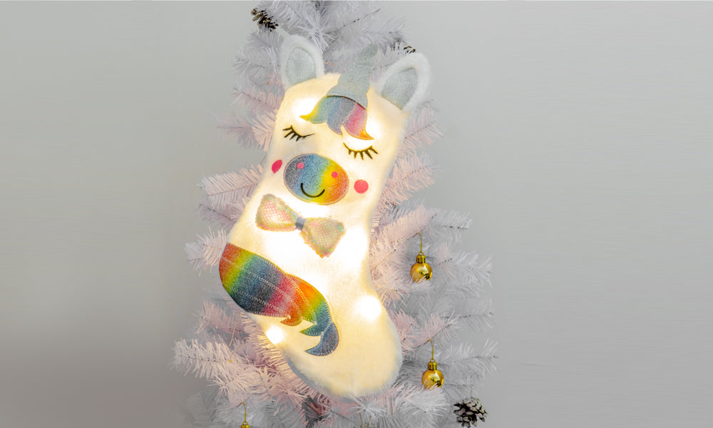LED Unicorn Stocking