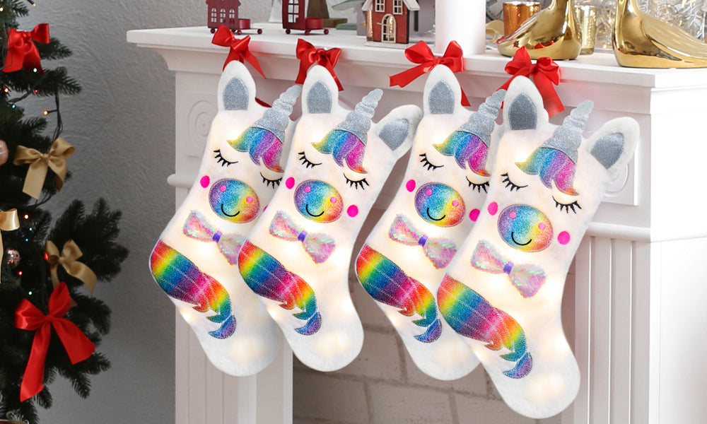 LED Unicorn Stocking
