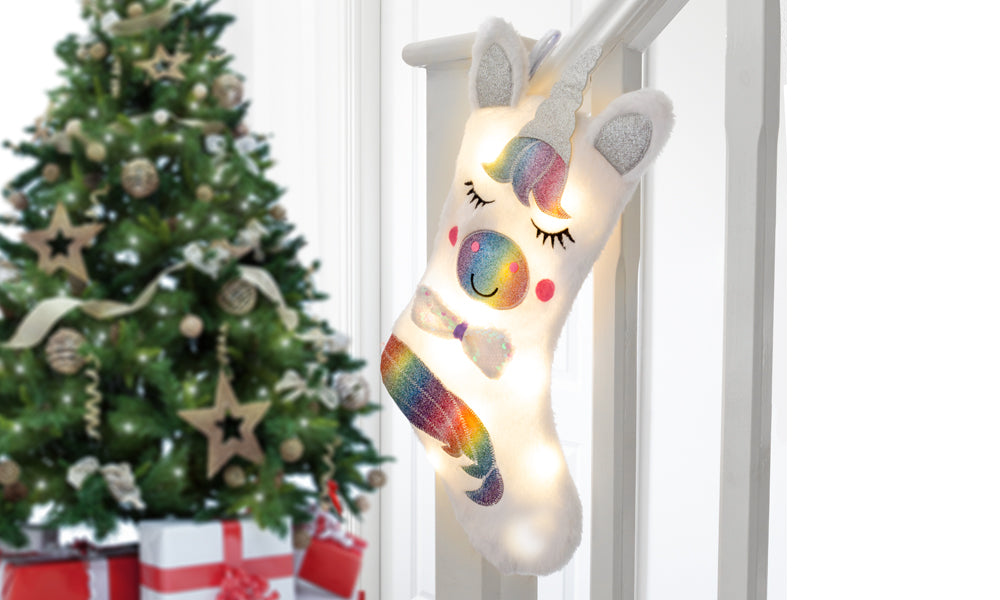 LED Unicorn Stocking
