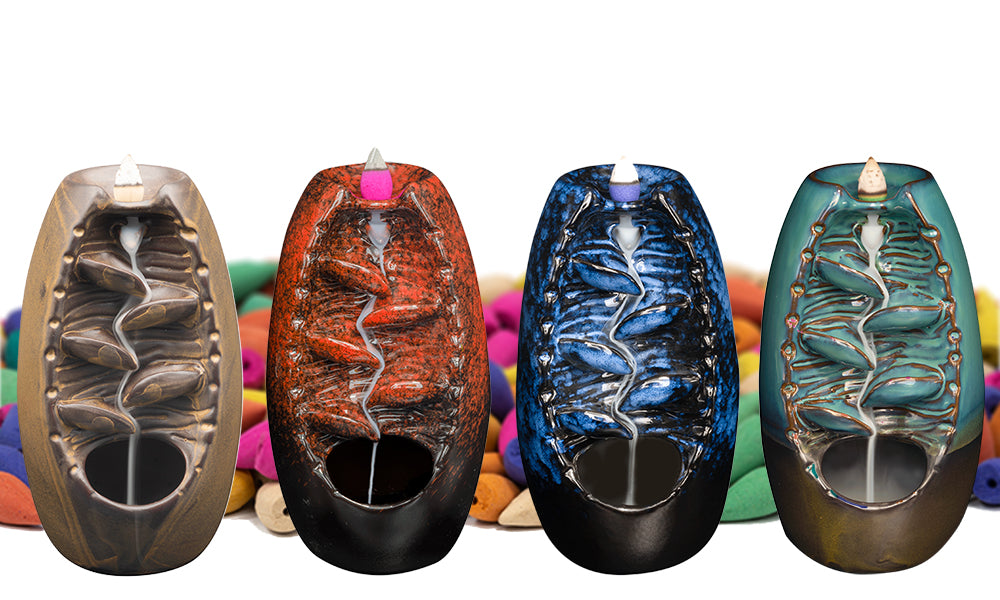 Backflow Incense Burners With 200 Cones