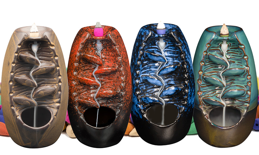 Backflow Incense Burners With 200 Cones