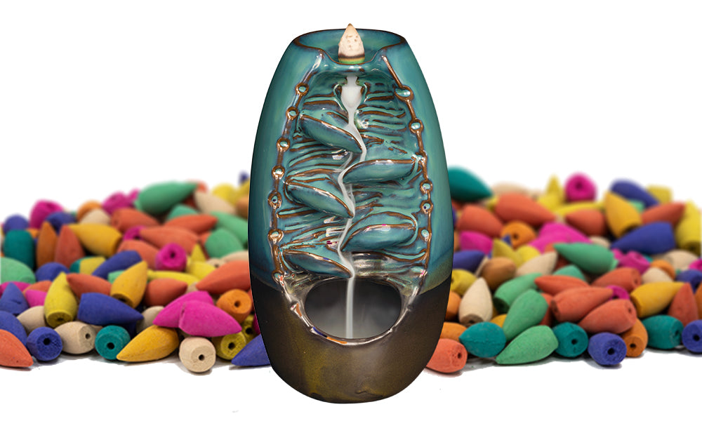 Backflow Incense Burners With 200 Cones