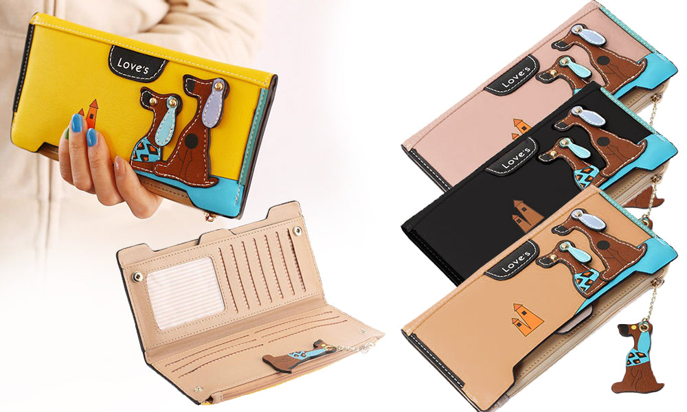 Ladies Dog Card Holding Purse