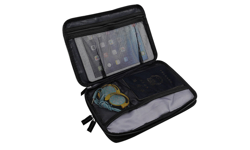Double Layer Travel Tablet and Electronics Organiser