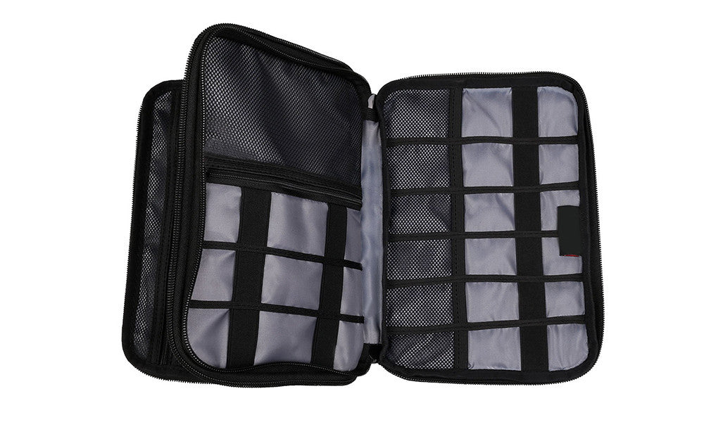 Double Layer Travel Tablet and Electronics Organiser