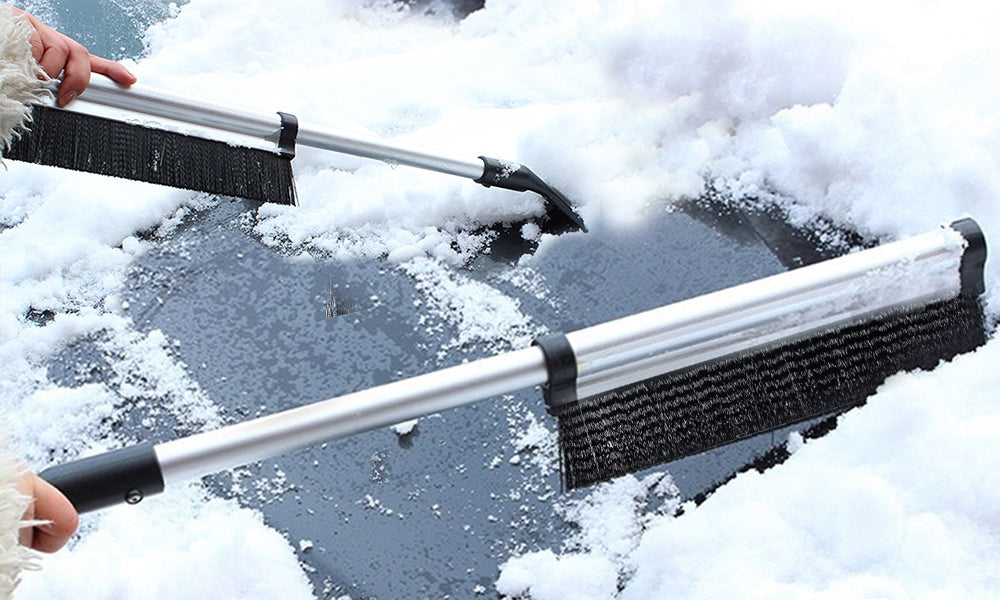 Extendable Ice Brush and Scraper
