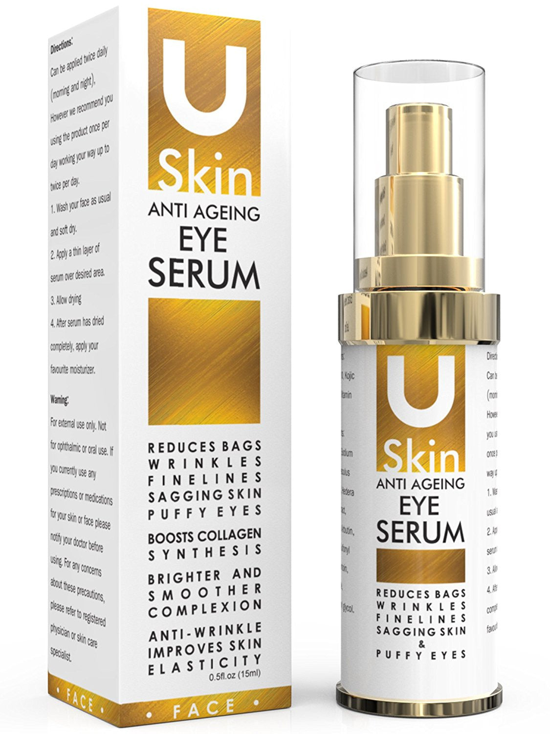 USkin Vitamin C Serum For Face with Hyaluronic Acid