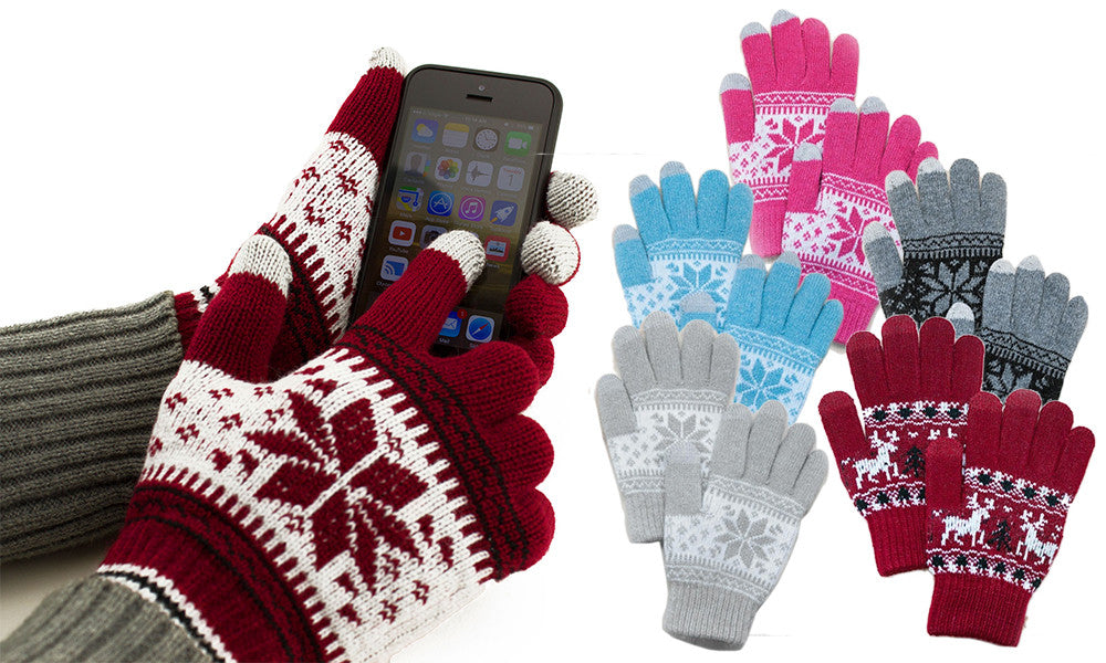 Festive Touchscreen Gloves