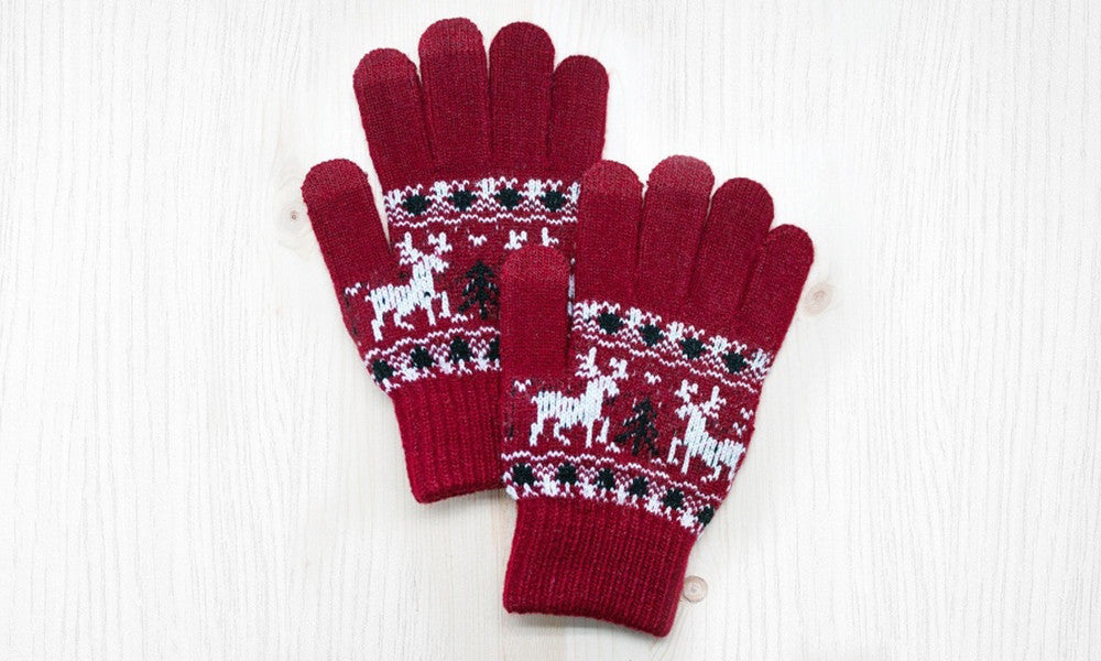 Festive Touchscreen Gloves