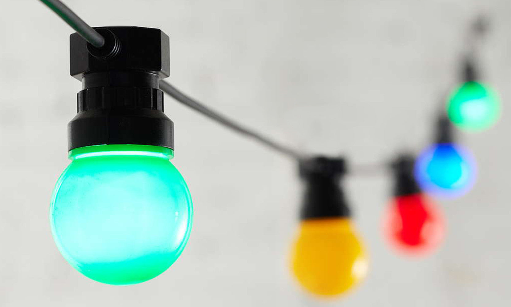 Solar Powered Outdoor Colour Festoon Retro Bulb String Lights