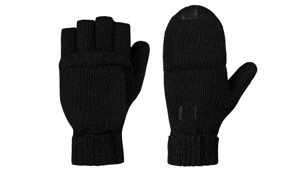 Winter Warm Wool Half-finger Mitten Gloves
