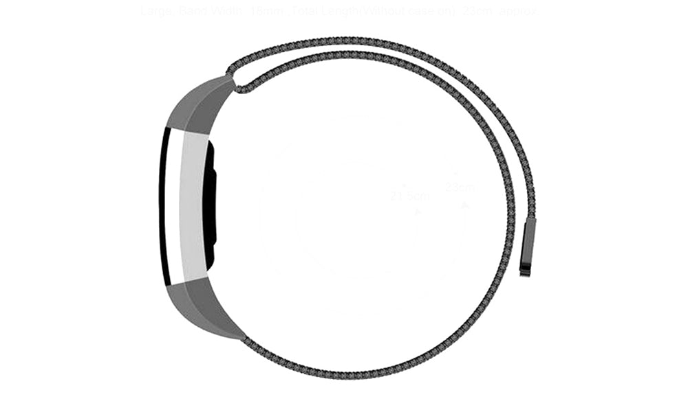SS Replacement Strap for Fitbit Alta or Fitbit Charge 2