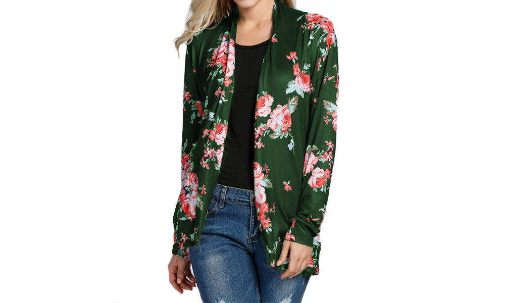 Floral Print Cardigan