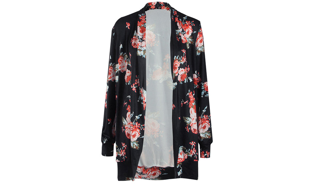 Floral Print Cardigan