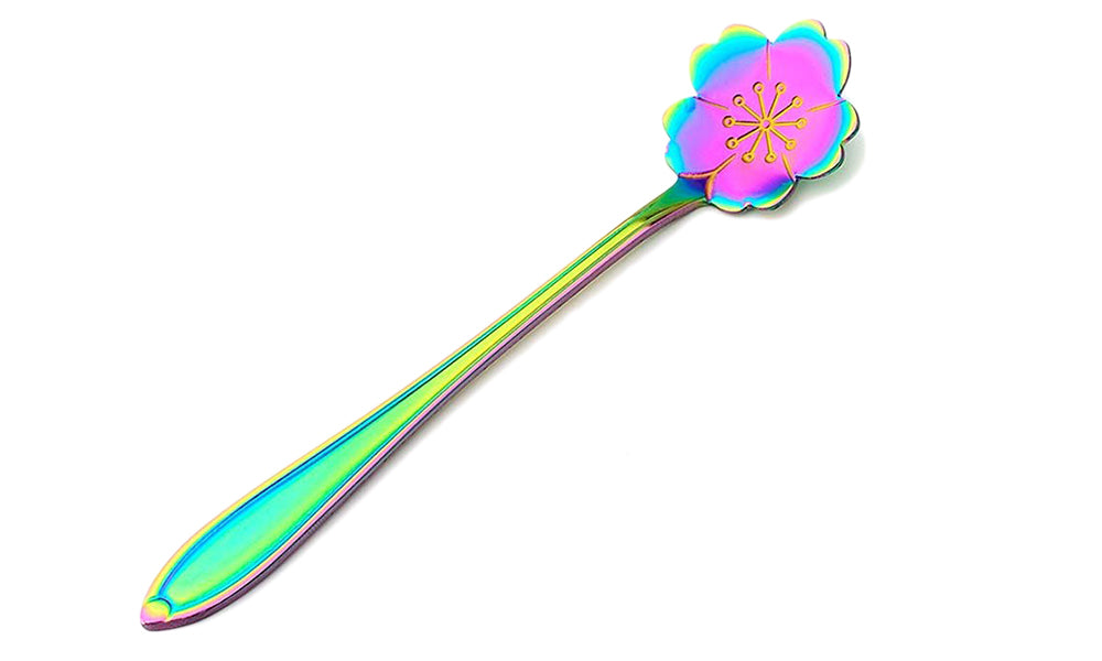 8pc Flower Teaspoons