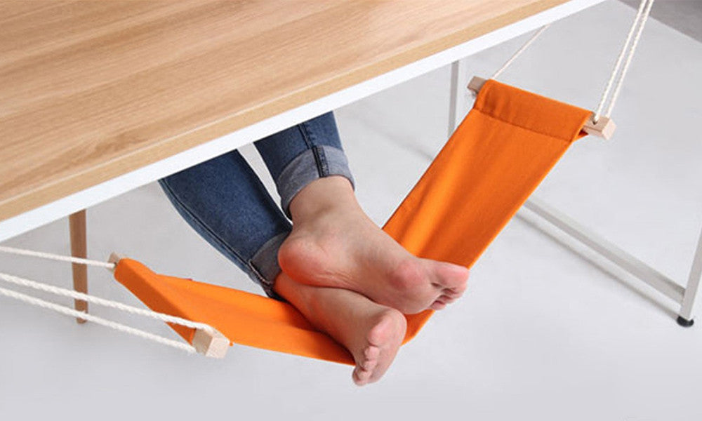 Portable Desk Feet Hammock Foot Chair Care Under Desk Hammock