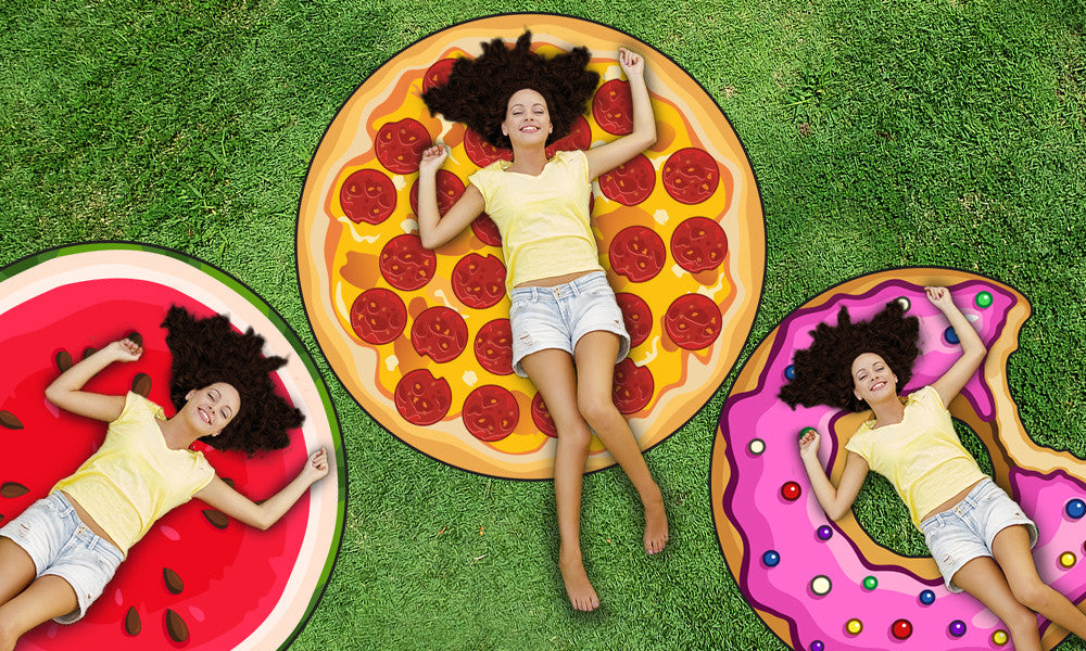 Food Themed Beach Chiffon Blankets