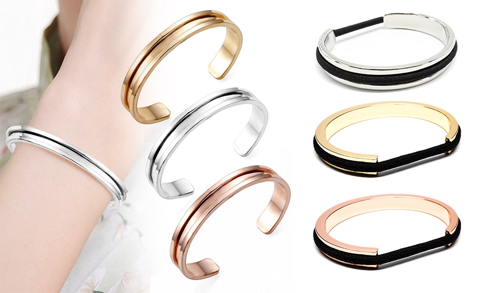 Hair tie outlet holder bracelet