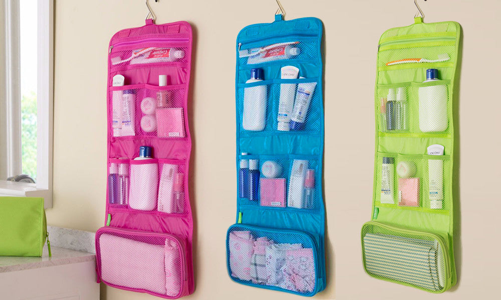 Hanging Folding Toiletry Bag Organizer
