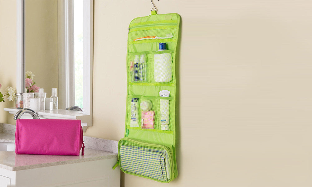 Hanging Folding Toiletry Bag Organizer