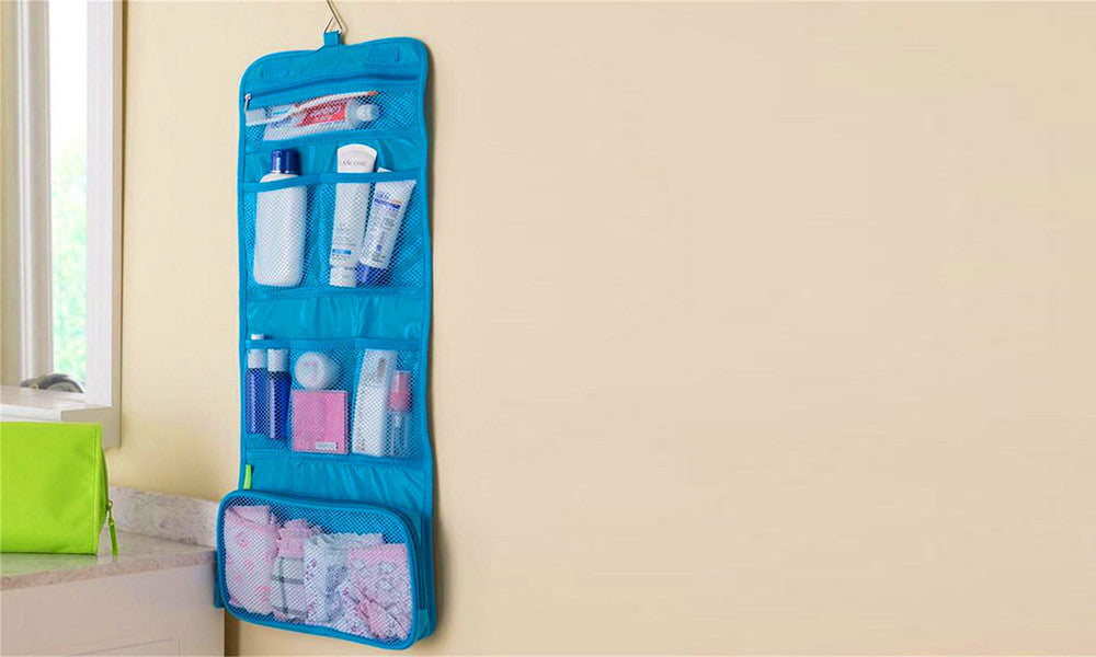 Hanging Folding Toiletry Bag Organizer