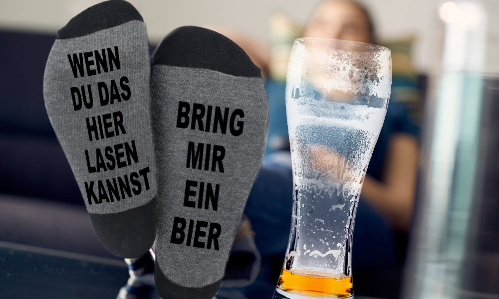 'Bring Me Beer' Warm Winter Socks