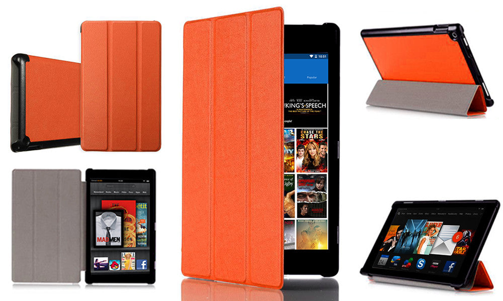 Amazon Kindle Fire HD 7" Leather Folding Stand Case