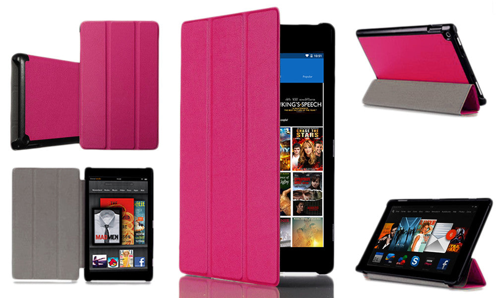 Amazon Kindle Fire HD 7" Leather Folding Stand Case