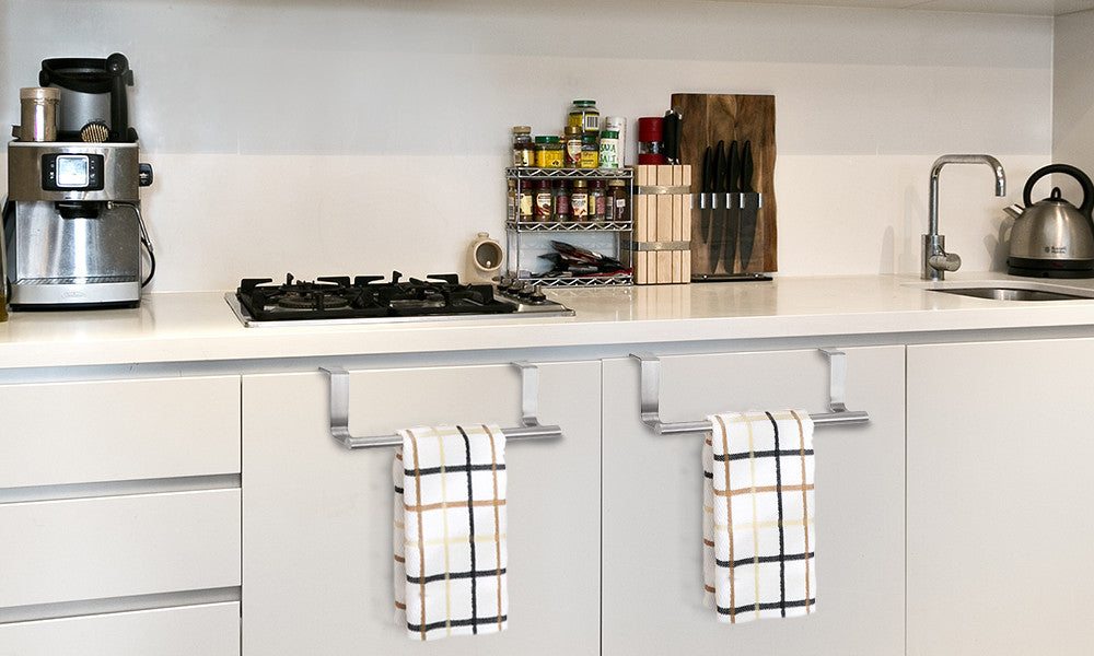 Over the Cabinet Door/Drawer Kitchen Towel Bars
