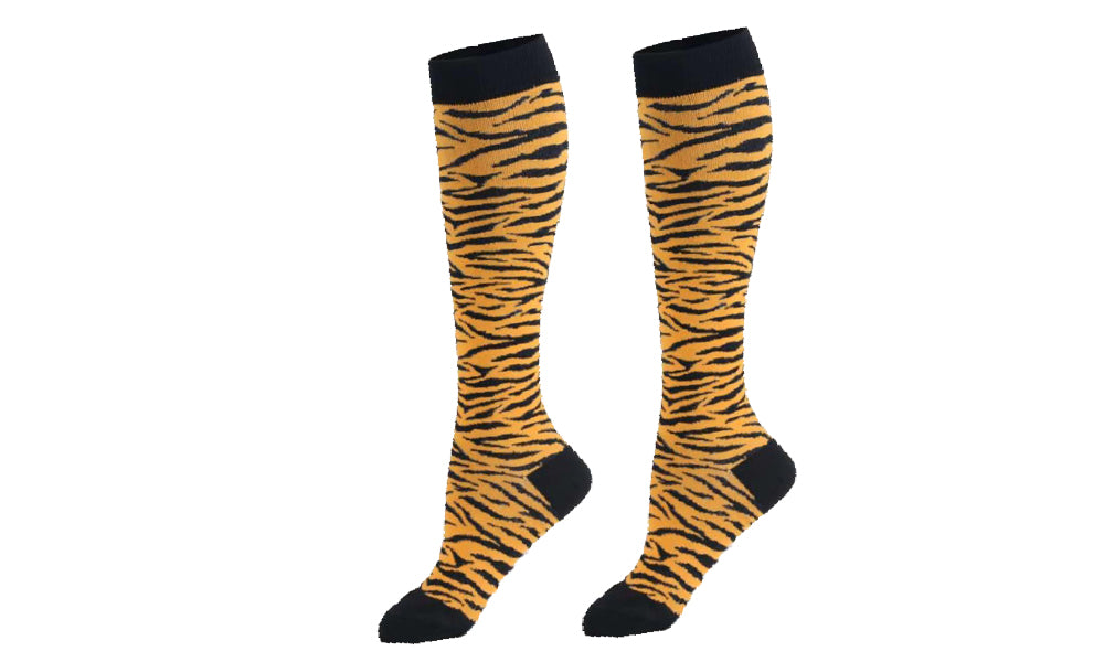 Ladies Funky Knee-High Cotton Compression Socks
