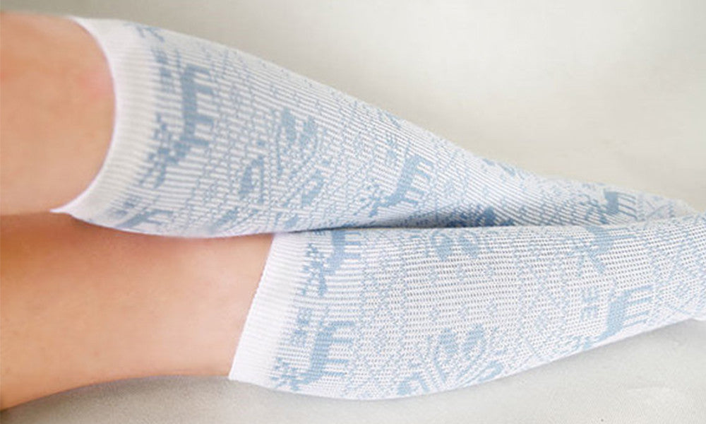 Ladies Cotton Rich Fairisle Design Thermal Knee High Socks V2