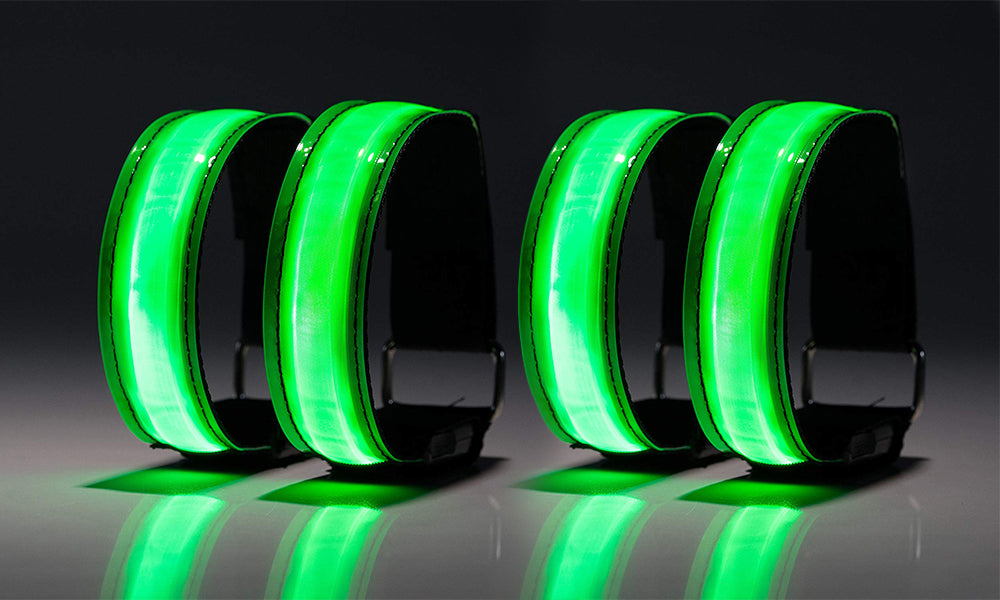 4 Pack Battery Powered LED Arm Bands