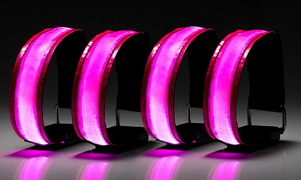 4 Pack Battery Powered LED Arm Bands