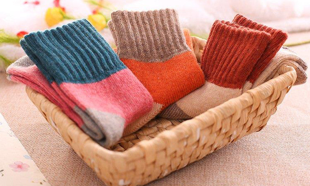 Ladies thick socks store