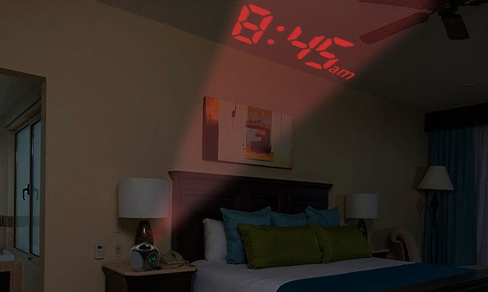 LED Projection Alarm Clocks and Temperature Station