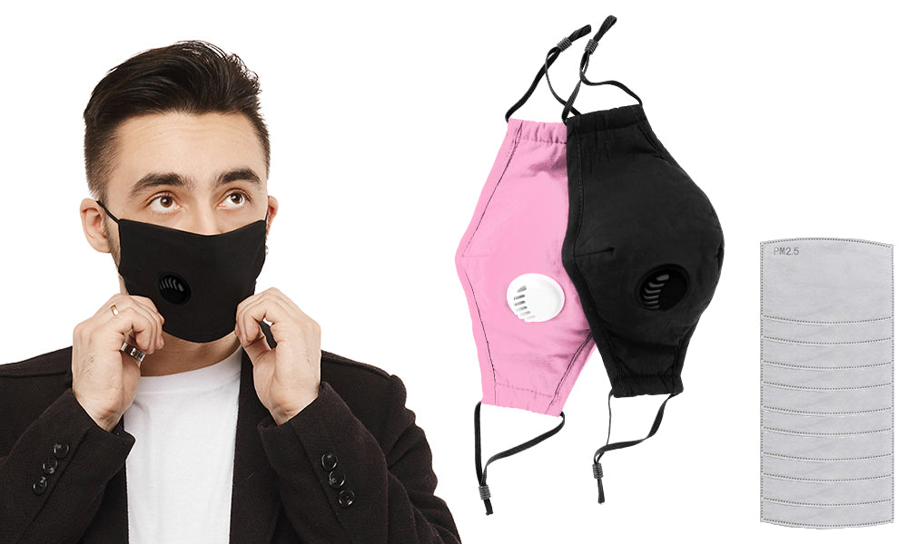 Cotton Facemasks with 2 Filters