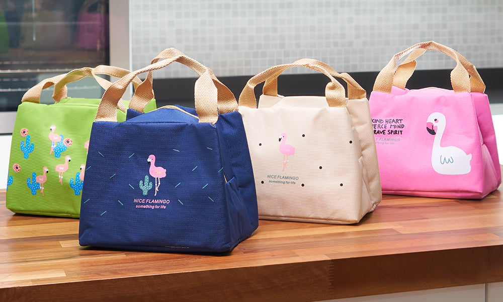 Portable Flamingo Thermal Insulated Lunch Bags V2
