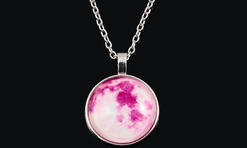 Glow In The Dark Full Moon Necklaces