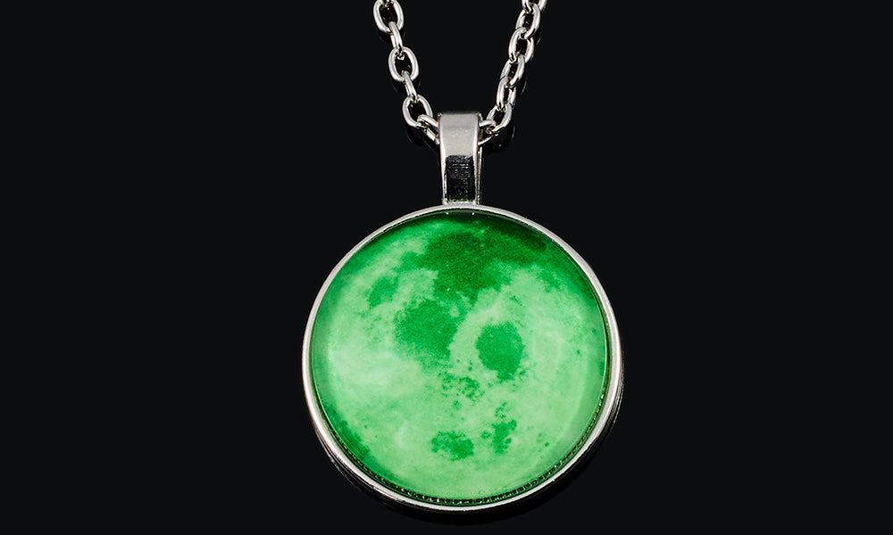 Glow In The Dark Full Moon Necklaces