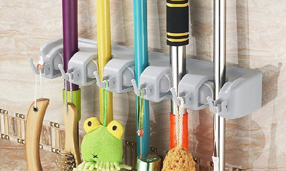 Broom, Mop, Tool Wall Organiser