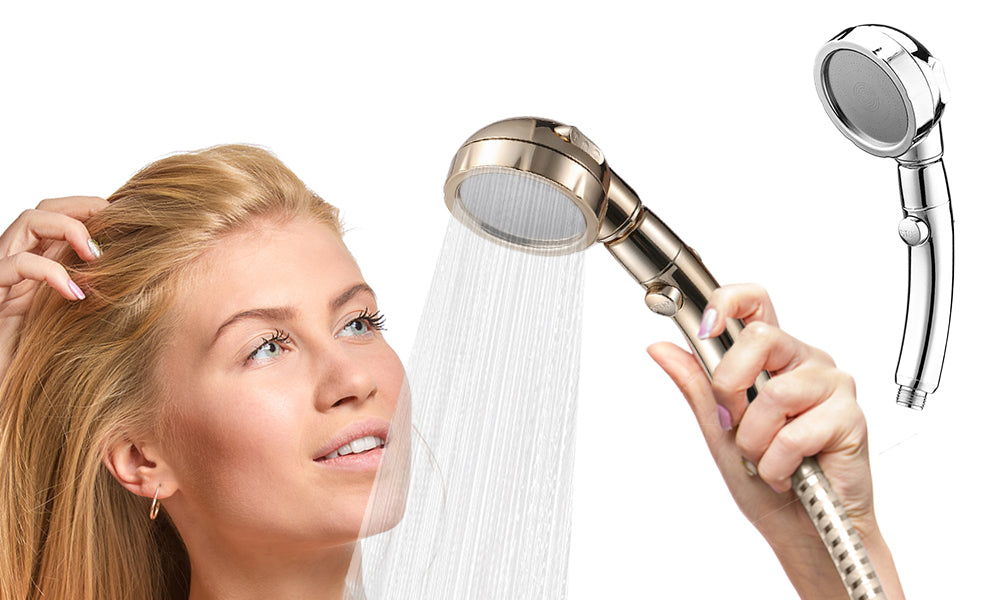 3 Mode Start Stop Shower Head Dynergy