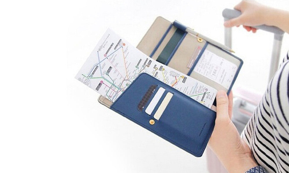 Slim Passport and Travel Document Organiser