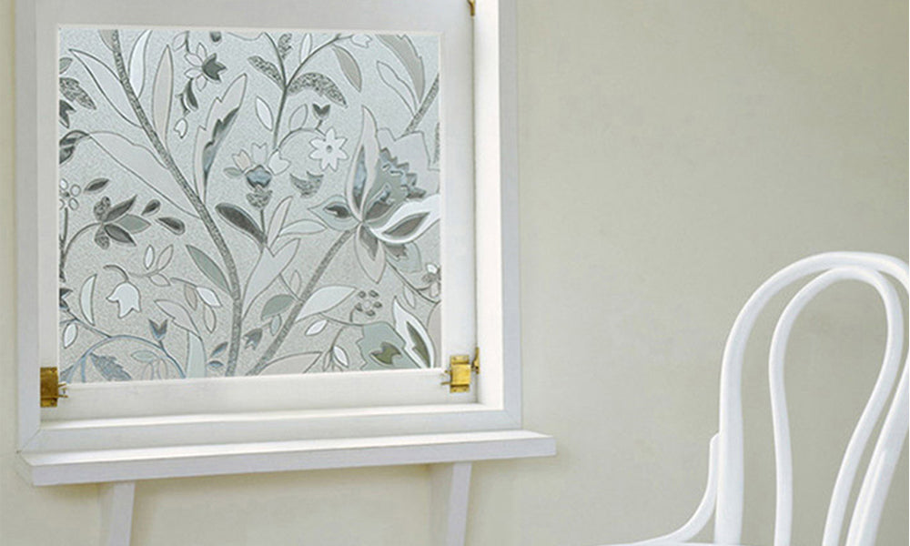 Stained Privacy Window Film - Mosaic & Floral Designs