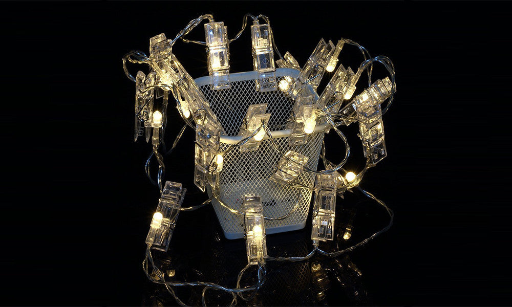 Battery Operated 10 LED Peg String Lights