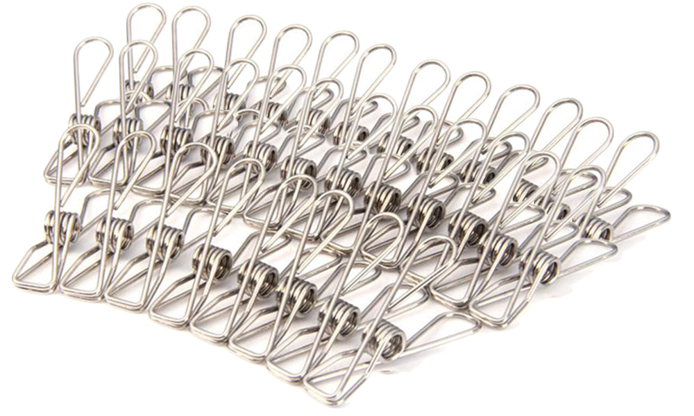 50 Stainless Steel Clothes Pegs