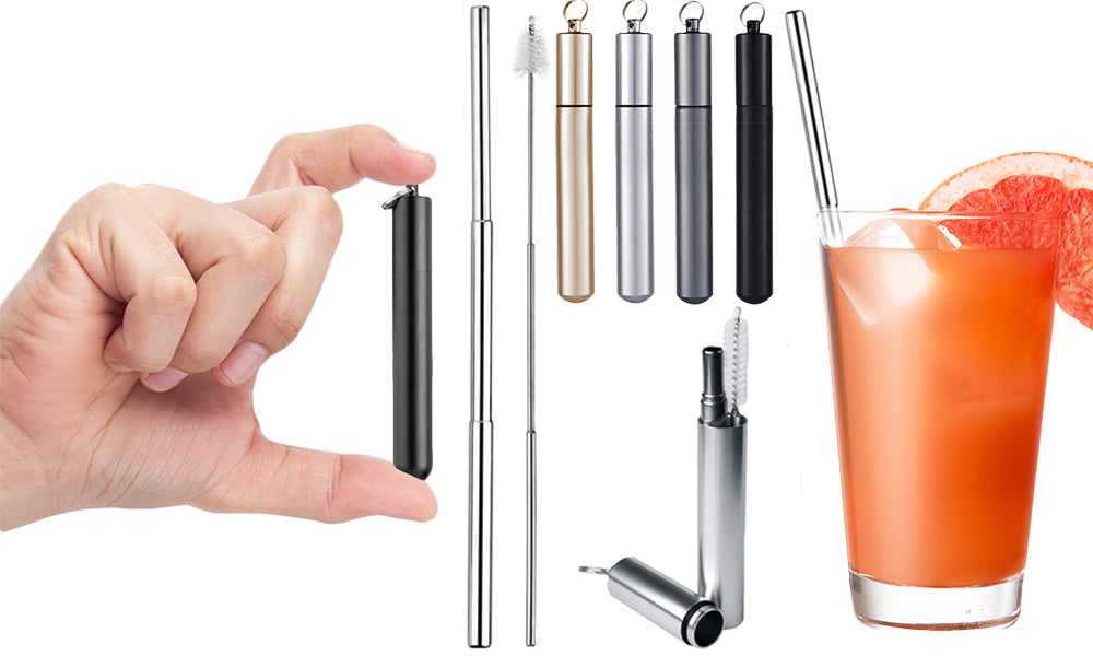 Reusable Stainless Steel Telescopic Straw