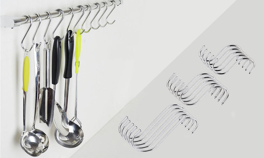 15 S Shaped Hanging Hooks